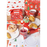 RSW Santa Face Paper Tumbler 8oz Pack of 8 Assorted 1 Pack - 2 miniature