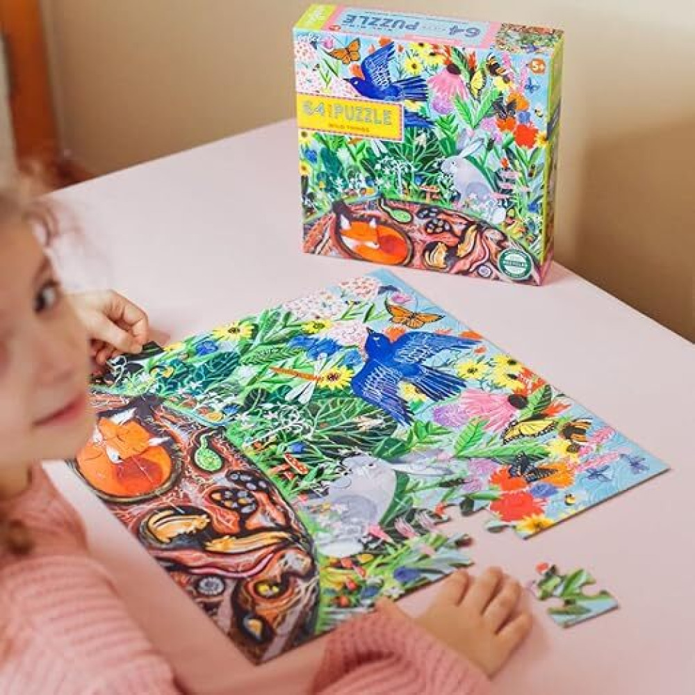 пазл Eeboo Wild THINGS, 64 Предмета, МНОГОЦВЕТНЫЙ, ДЛЯ обучения И развлечения детей. - 3