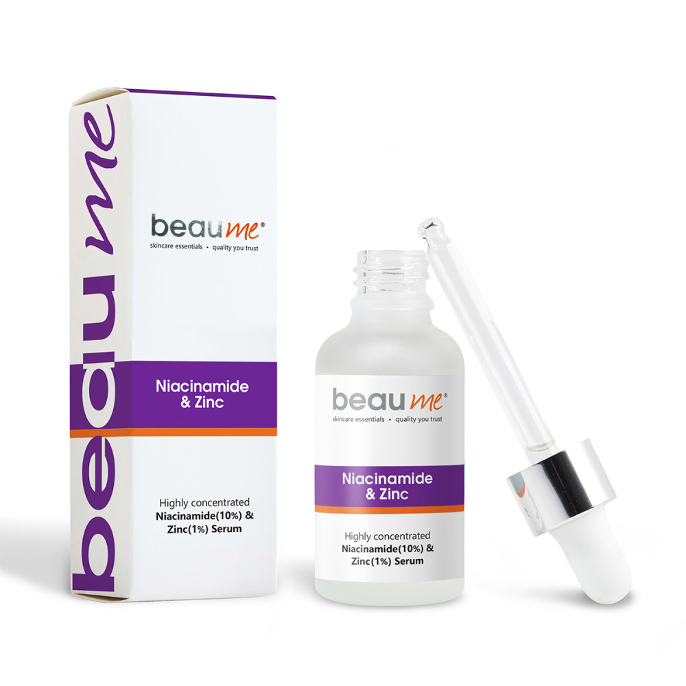 BEAUME® Highly Concentrated Niacinamide + Zinc Serum with 10% Niacinamide, 1% Zinc and Hyaluronic Acid, 30ml - 1