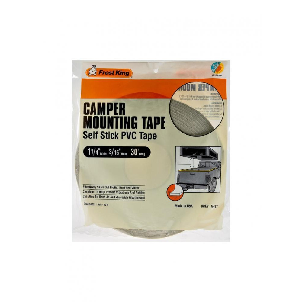 Frost King 1–14 X 316 дюймов X 30 Футов. Серая Самоклеящаяся Монтажная Лента для кемперов - 1