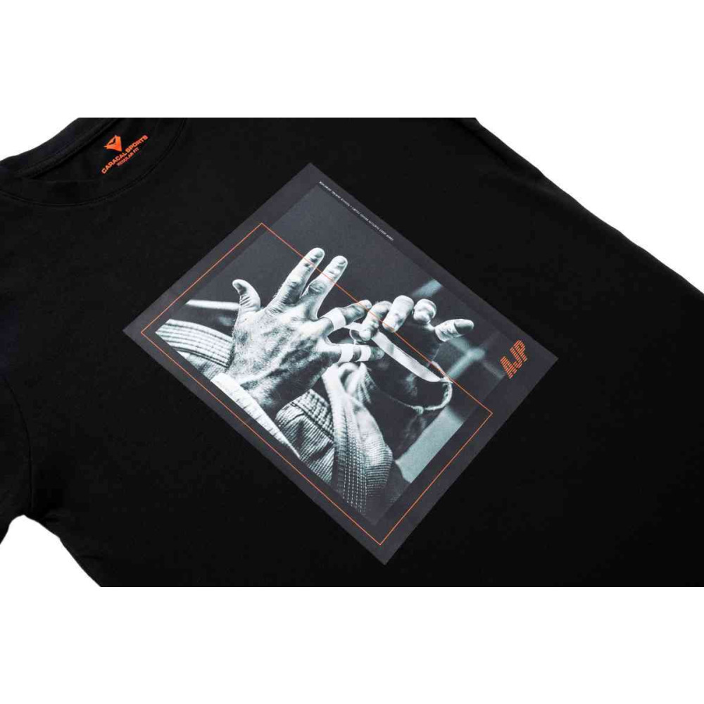 T-Shirt UAEJJ AJP Logo2, Cotton, for Men, Black - S - 2