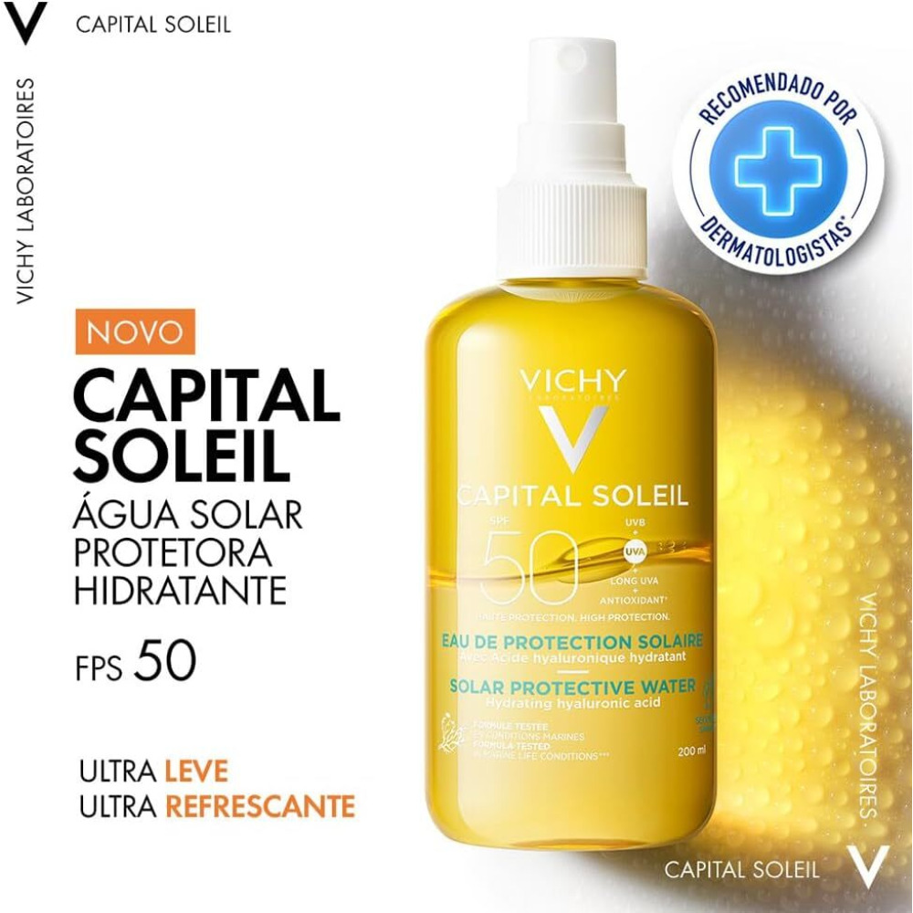 Vichy Capital Soleil Увлажняющий Солнцезащитный Водный Спрей Spf50 200 Мл - 2