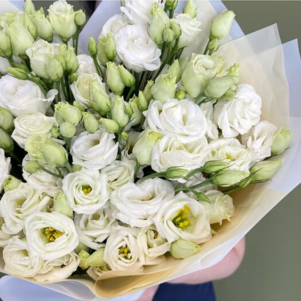 Букеты Из Белого лизиантуса - 2