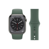 Perfii Solid Silicone Replacement Band for Apple Watch 49, 45, 44, 42 mm Series Ultra 8/7/6/5/4 SE - 1 miniature