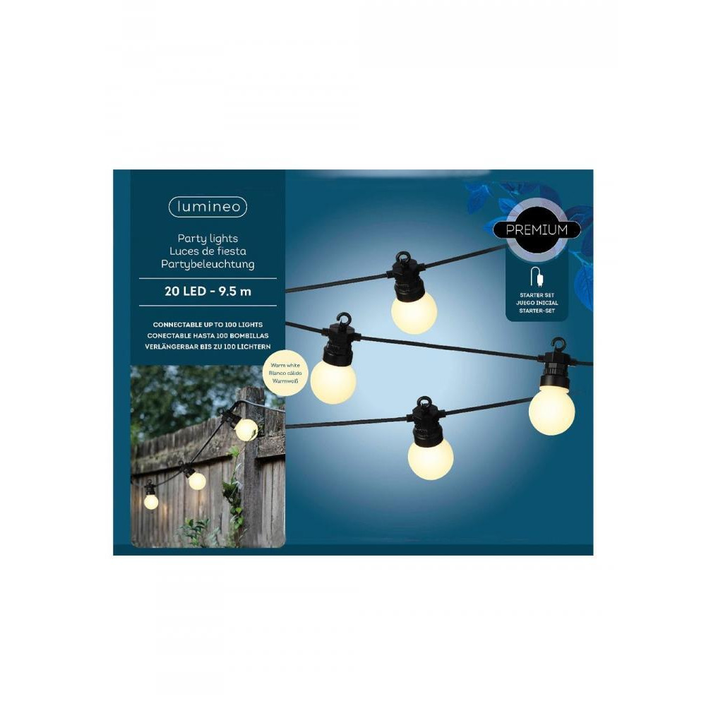 Homesmiths LED Partylight خارجي ثابت مستدير بلوري - 4