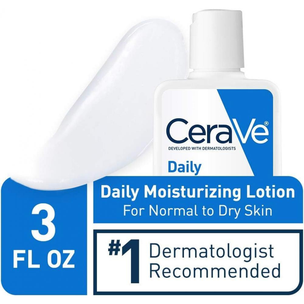 2 средства Cerave Увлажняющий лосьон для сухой и очень сухой кожи + Пенящееся очищающее средство Cerave для нормальной и жирной кожи, 3 фл. унции x 2 - 4