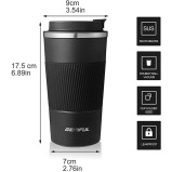 Gemful / Travel mug, Stainless steel, Vacuum insulated - 5 miniature