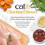 Catit Chicken Dinner, Tuna & Kale, 80g, Pack of 6 - 6 miniature