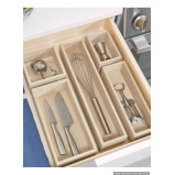 Interdesign Wood Drawer Organizer 5 x 3.3 x 2.5 inch - 4 miniature