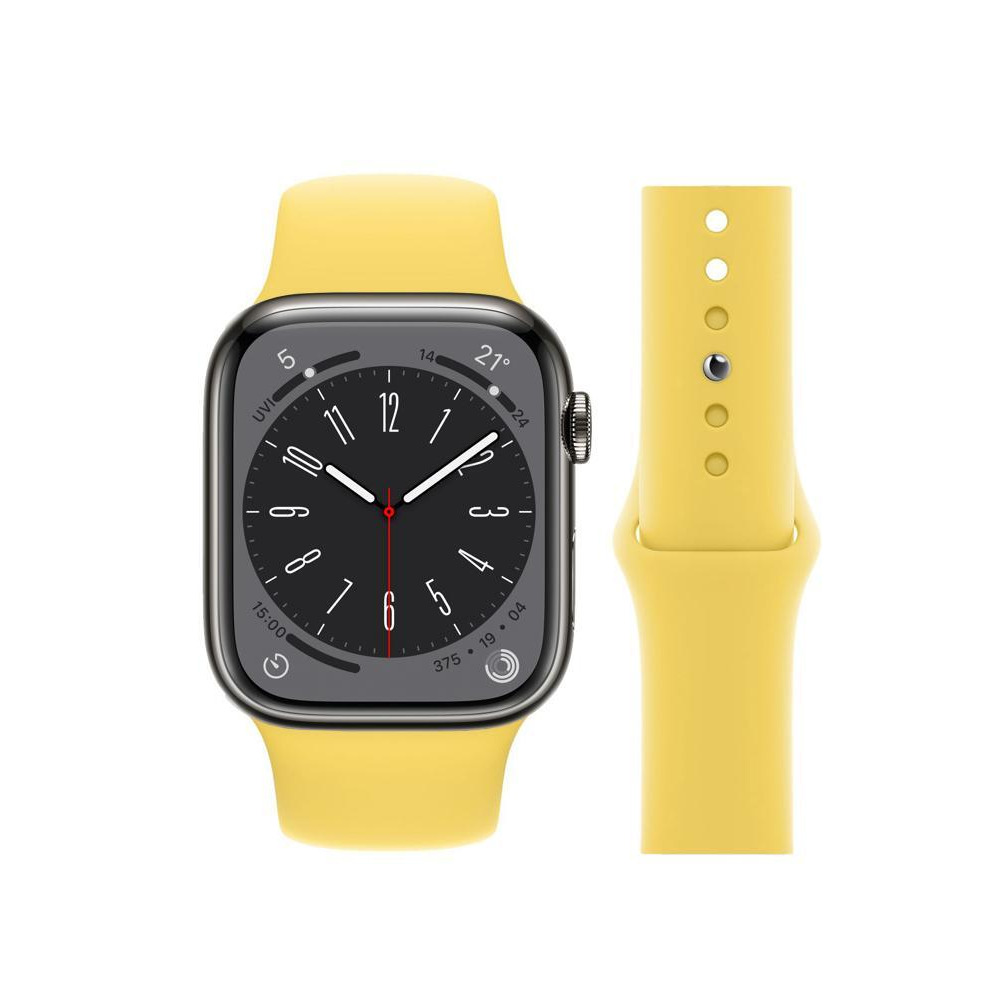 Perfii Solid Silicone Replacement Band for Apple Watch 49, 45, 44, 42 mm Series Ultra 8/7/6/5/4 SE - 1