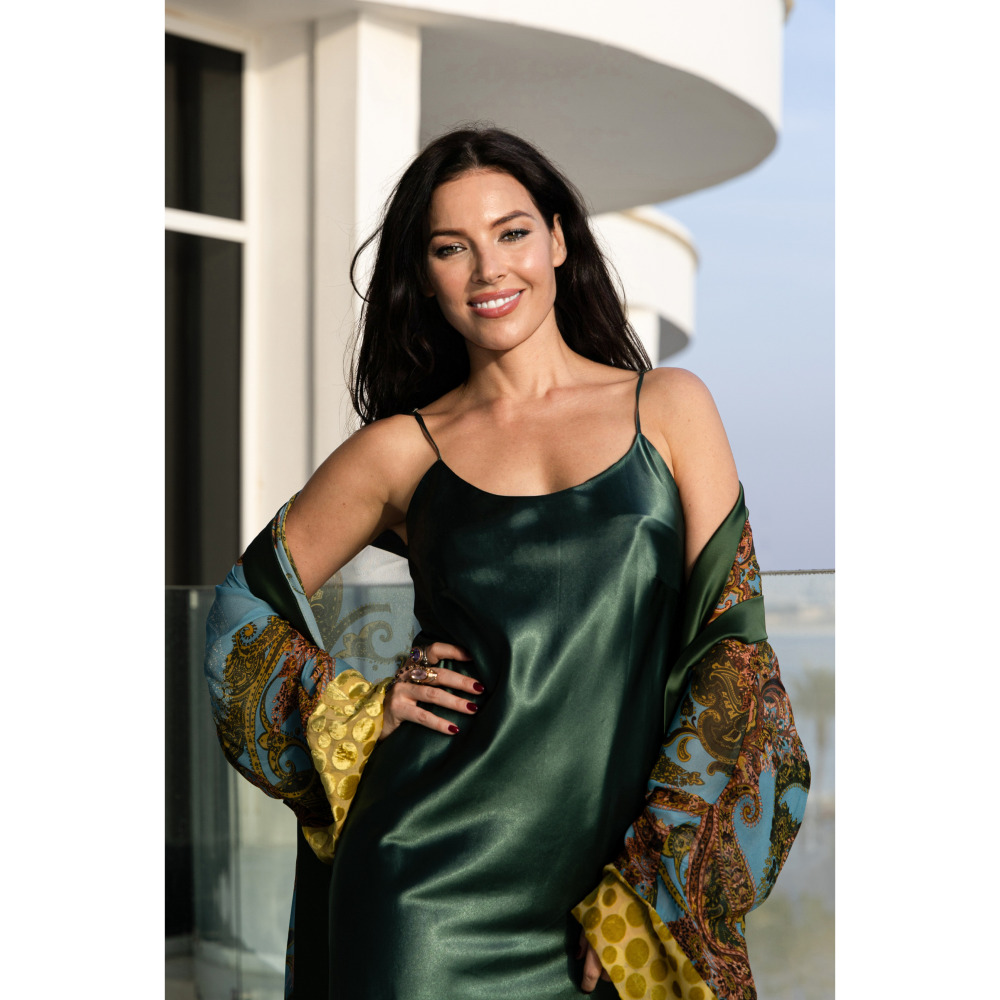 Asian Spirit, Slip Dress Green Maxi, Free size (S-L) - 3