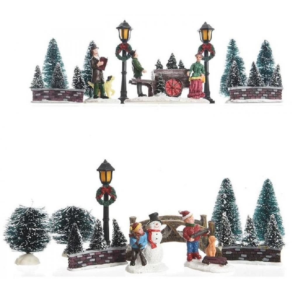 Kaemingk Decoris Figurines Polyresin Winter Scenery Indoor Assorted 1 Piece - 1
