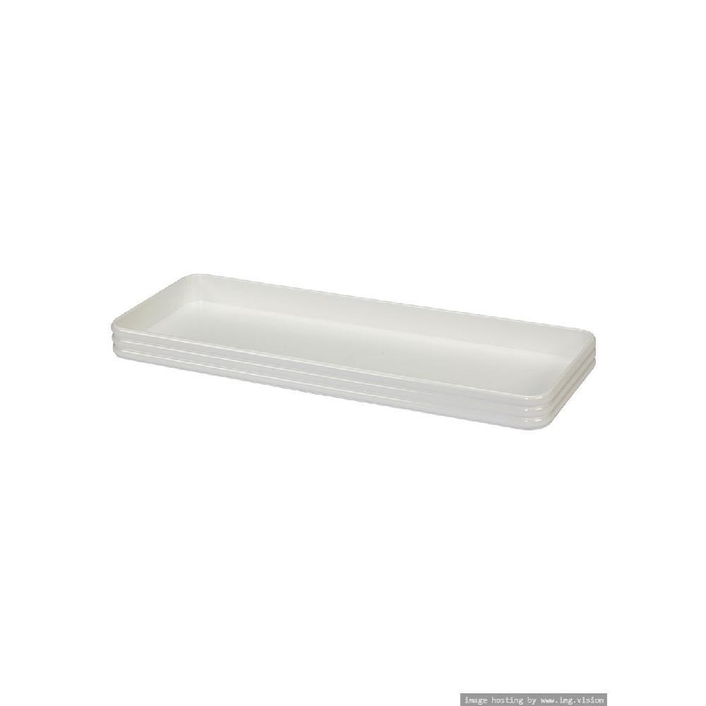 Creative Bath Tank 6 x 16 Inch Tray White - 1