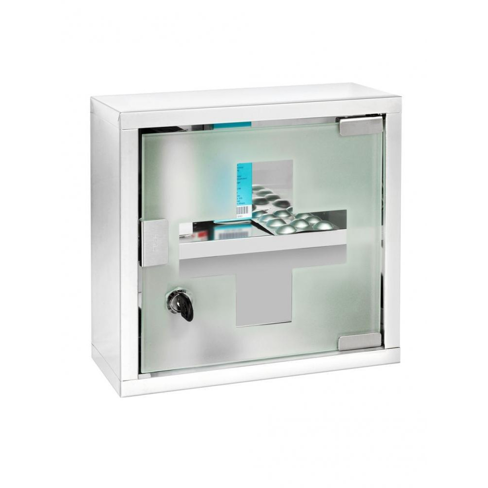 Wenko Stainless Steel Medicine Chest Blue Silver - 3