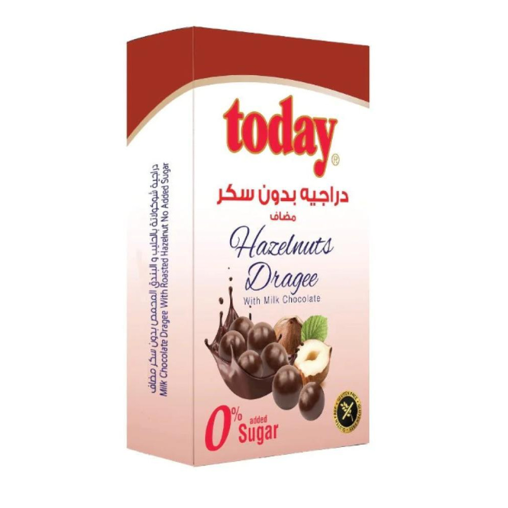 Сегодня Драже Молочный Шоколад с Фундуком Без Добавления сахара 60Г - 1