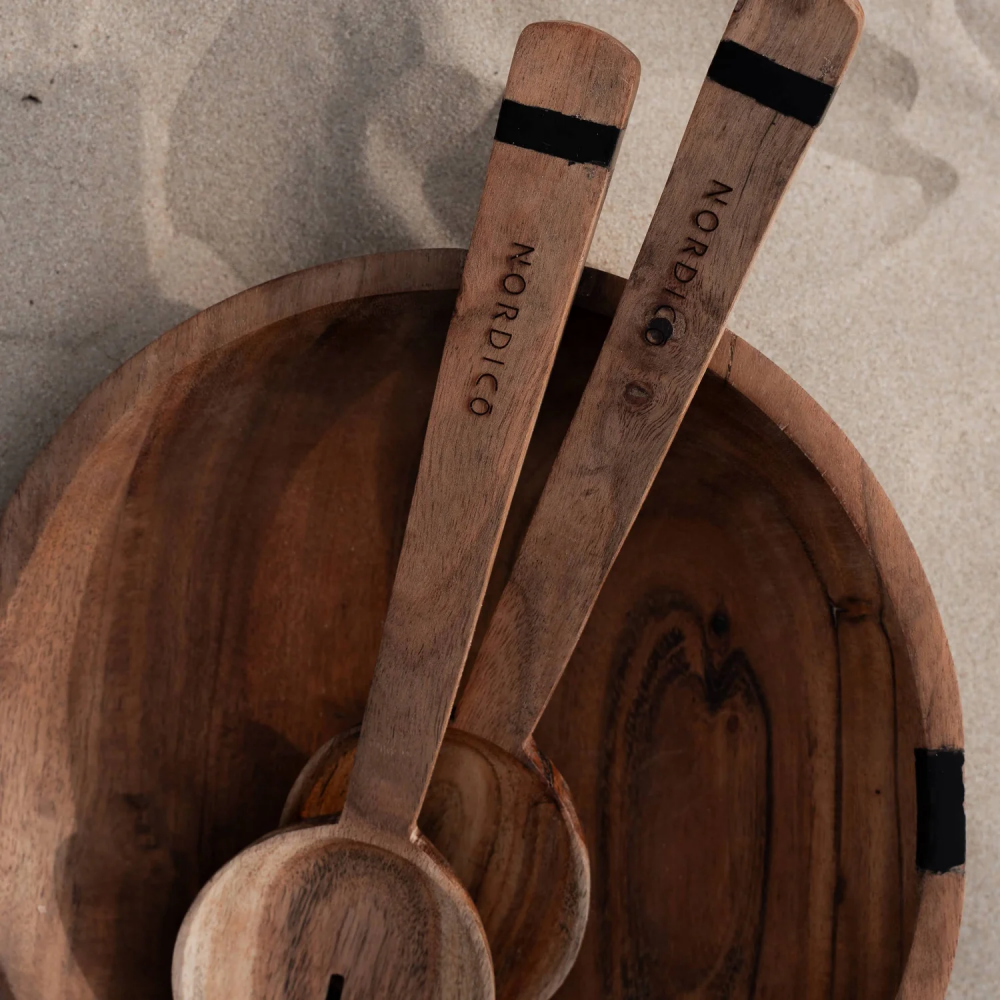 Nordico Salad Serving Wooden Bowl - 6