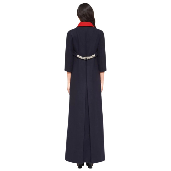 【関税&送料込】Miu Miu Midnight Blue Cotton Trench Coat Buy Pre-owned MIU MIU Women Once Upon a Time cloth coat