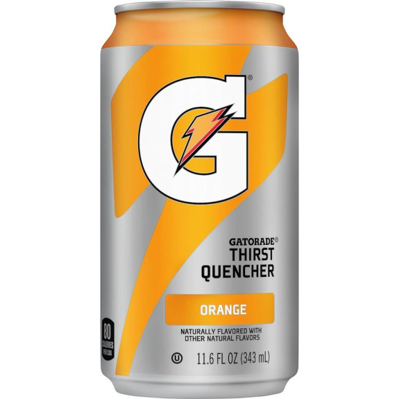 GATORADE, Средство для УТОЛЕНИЯ ЖАЖДЫ, ОРАНЖЕВЫЙ, G-СЕРИЯ, банка, 11,6 ЭТ. унция (343 мл)