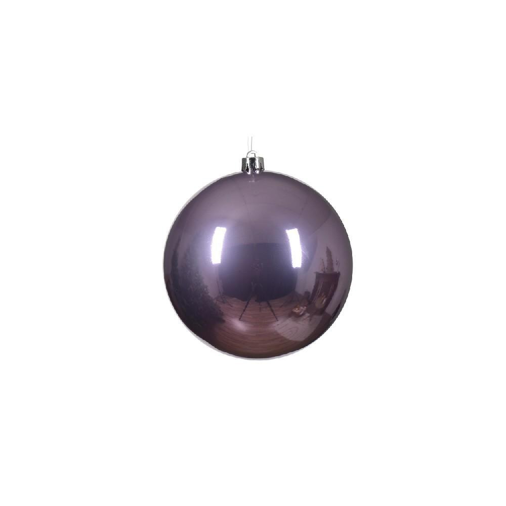 Kaemingk Decoris 14 cm Bauble Shatterproof Shiny Crystal Lilac - 1