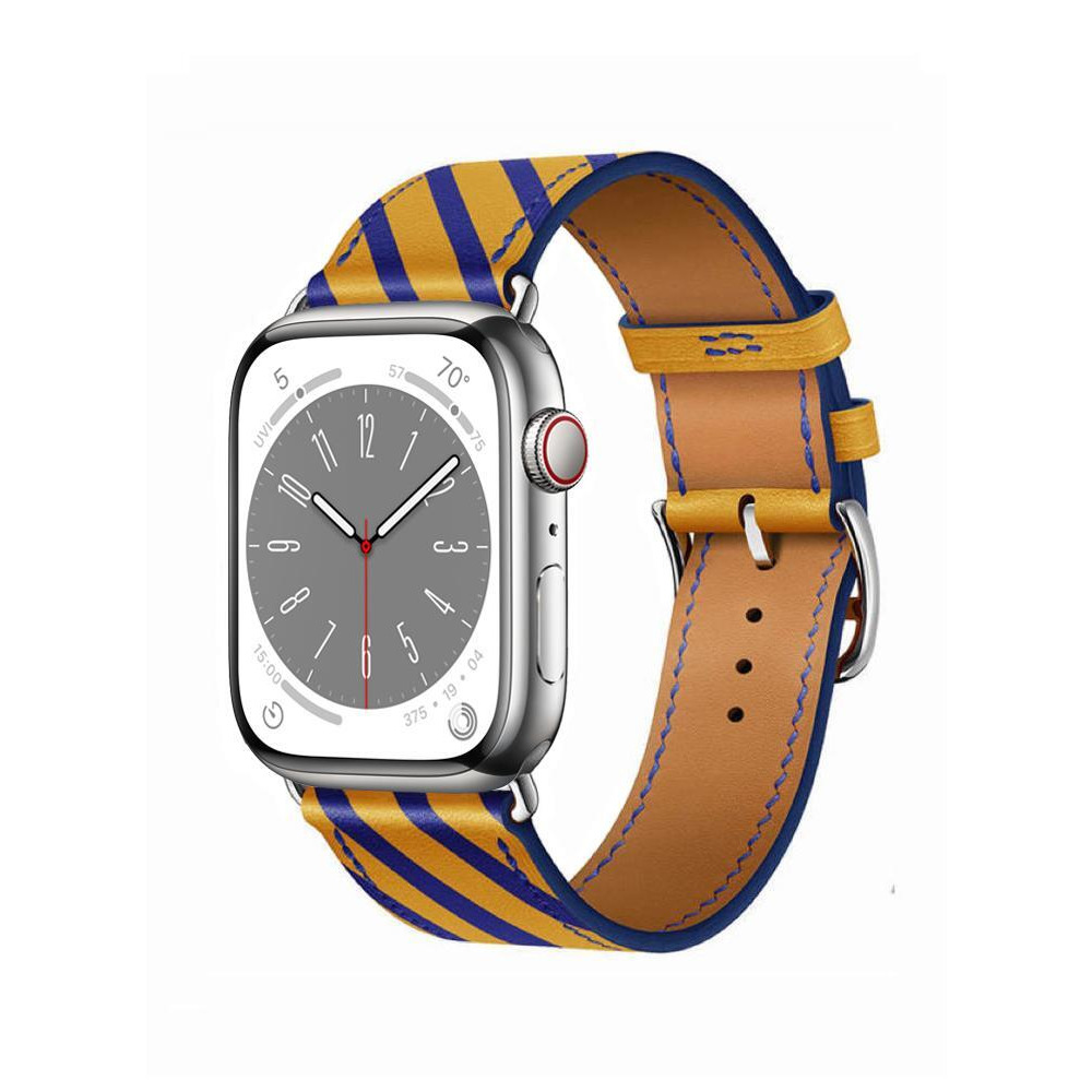 Perfii Genuine Leather Replacement Band For Apple Watch 41/40/38mm Series 8/7/6/5/4/SE - 2