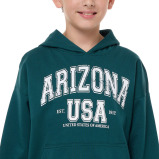 هودي للأولاد (9-10 سنوات) باللون الأخضر الداكن - 5 miniature