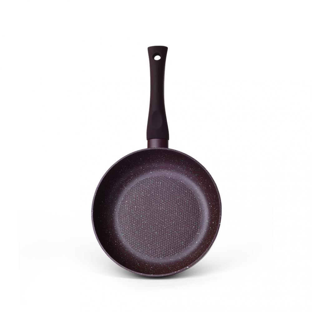 Fissman Deep Frying Pan Mosses Stone Professional Non Stick Coating TouchStone Brown 20x5.5cm - 2