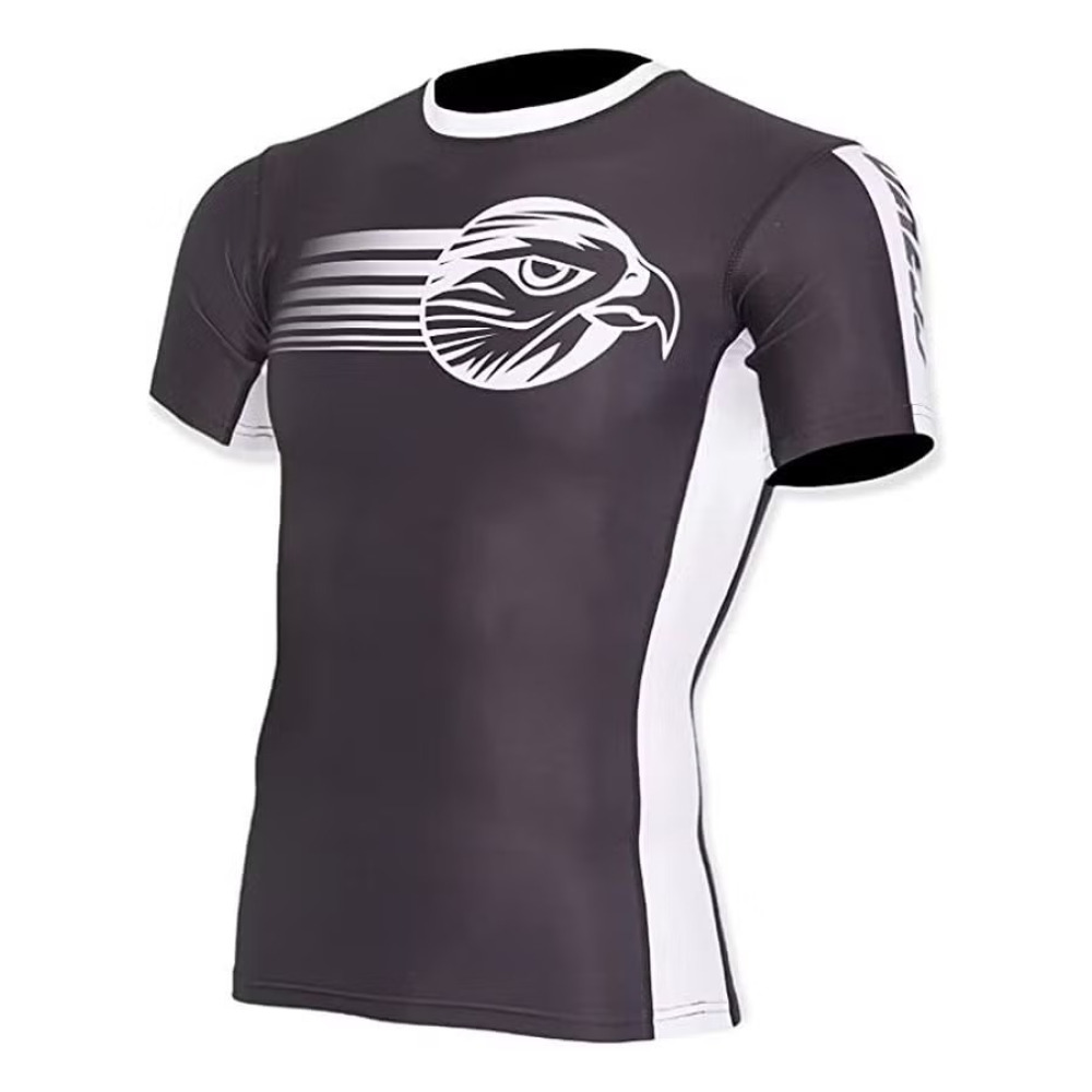 Рашгард Uaejj JIU Jitsu С Коротким Рукавом для МУЖЧИН, РАЗМЕР XS - 1