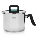 Fissman Milk Pot 16cm/2.5LTR With Glass Lid Stainless Steel - 5 miniature