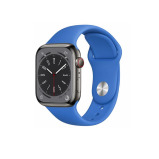 Perfii Solid Silicone Replacement Band for Apple Watch 49, 45, 44, 42 mm Series Ultra 8/7/6/5/4 SE - 2 miniature