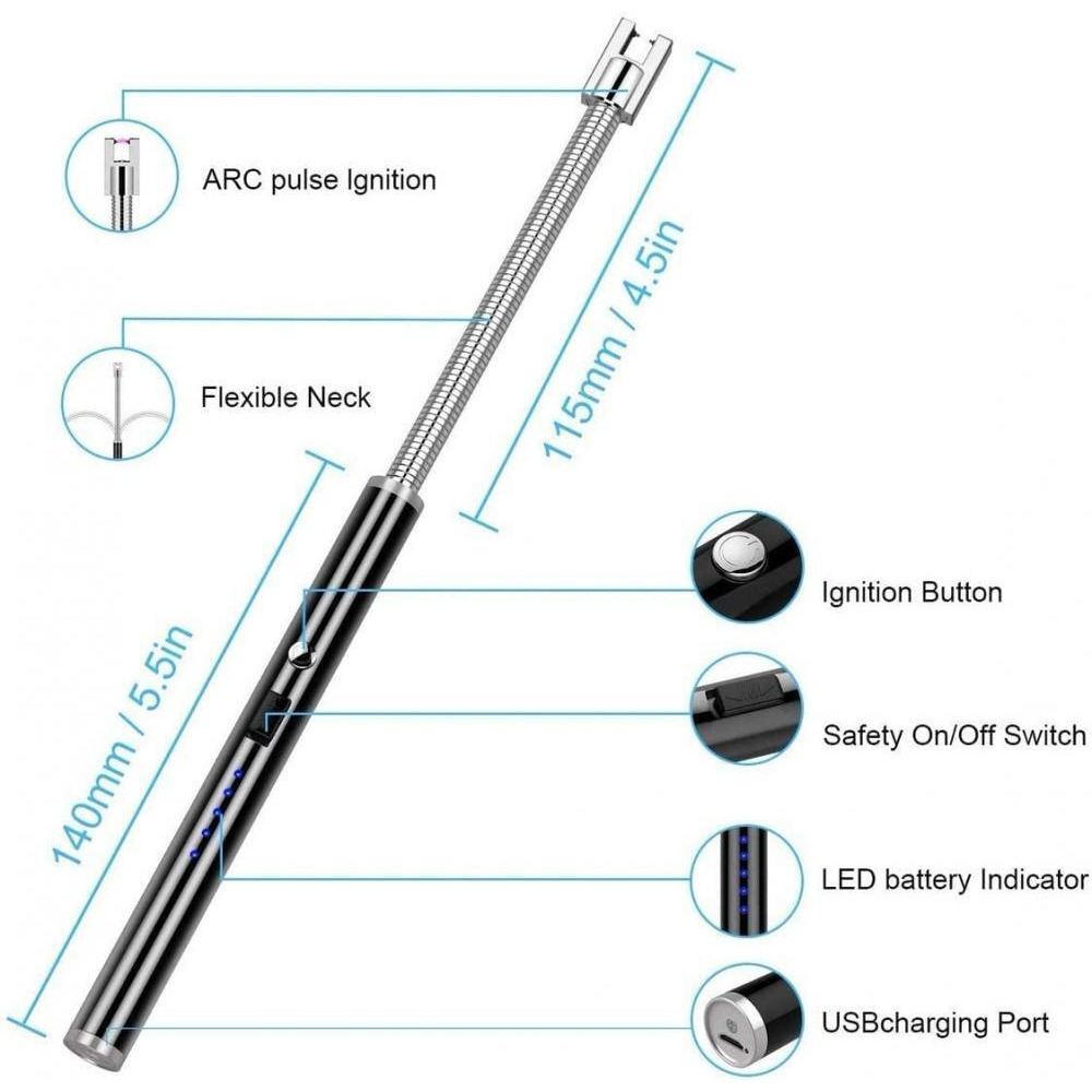 Other / Electric arc plasma lighter, ARCL001, Black - 2