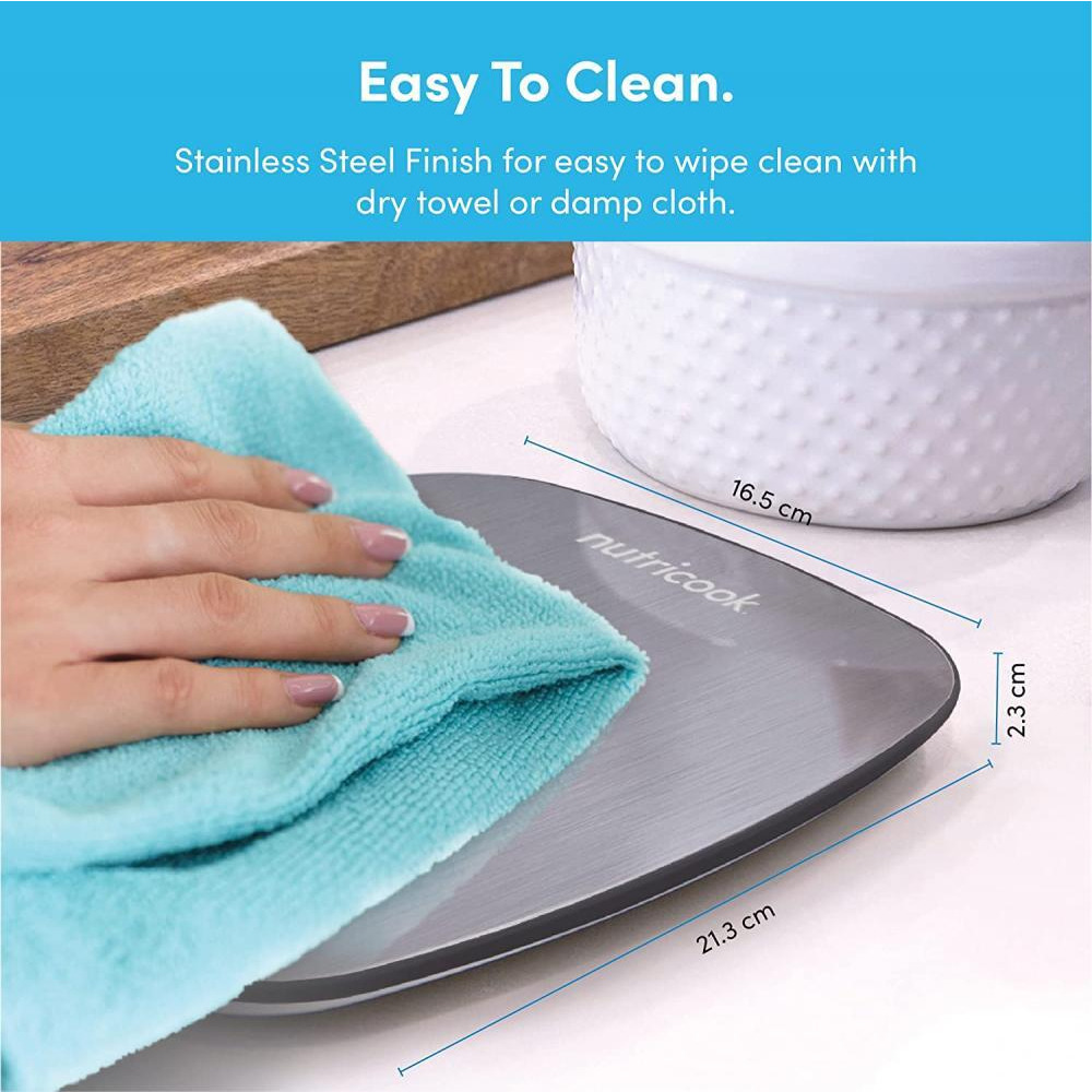 Nutricook / Kitchen scale Eko, Digital, 11 lbs (5 kg) capacity, Stainless steel - 6