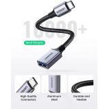 UGREEN / Charging cable, USB C to USB 3.0 adapter braided Type C Male to USB female OTG data cable, Samsung - 5 miniature