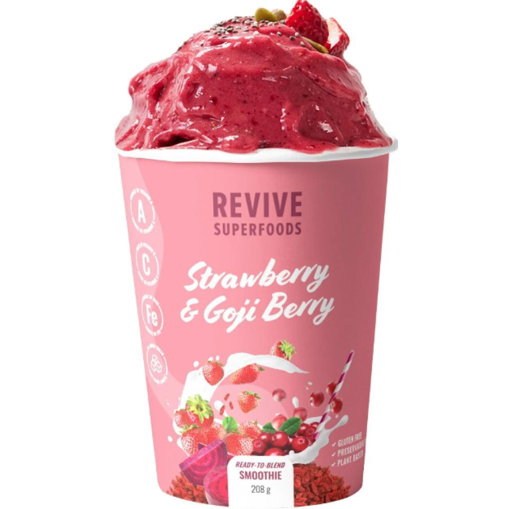 Клубничный Смузи из Ягод Годжи SUPERFOODS 208 г - 1