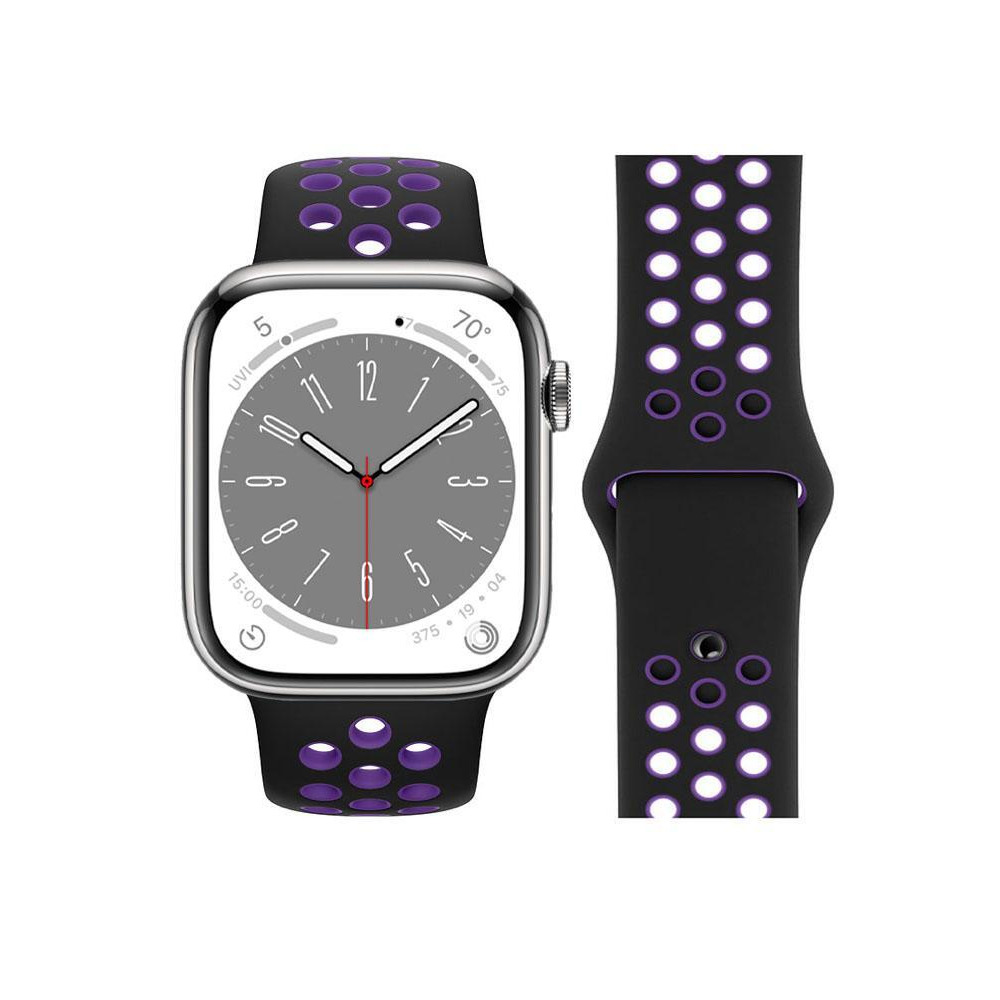 Perfii Dot Silicone Replacement Band for Apple Watch 49, 45, 44, 42 mm Series Ultra 8/7/6/5/4 SE - 1