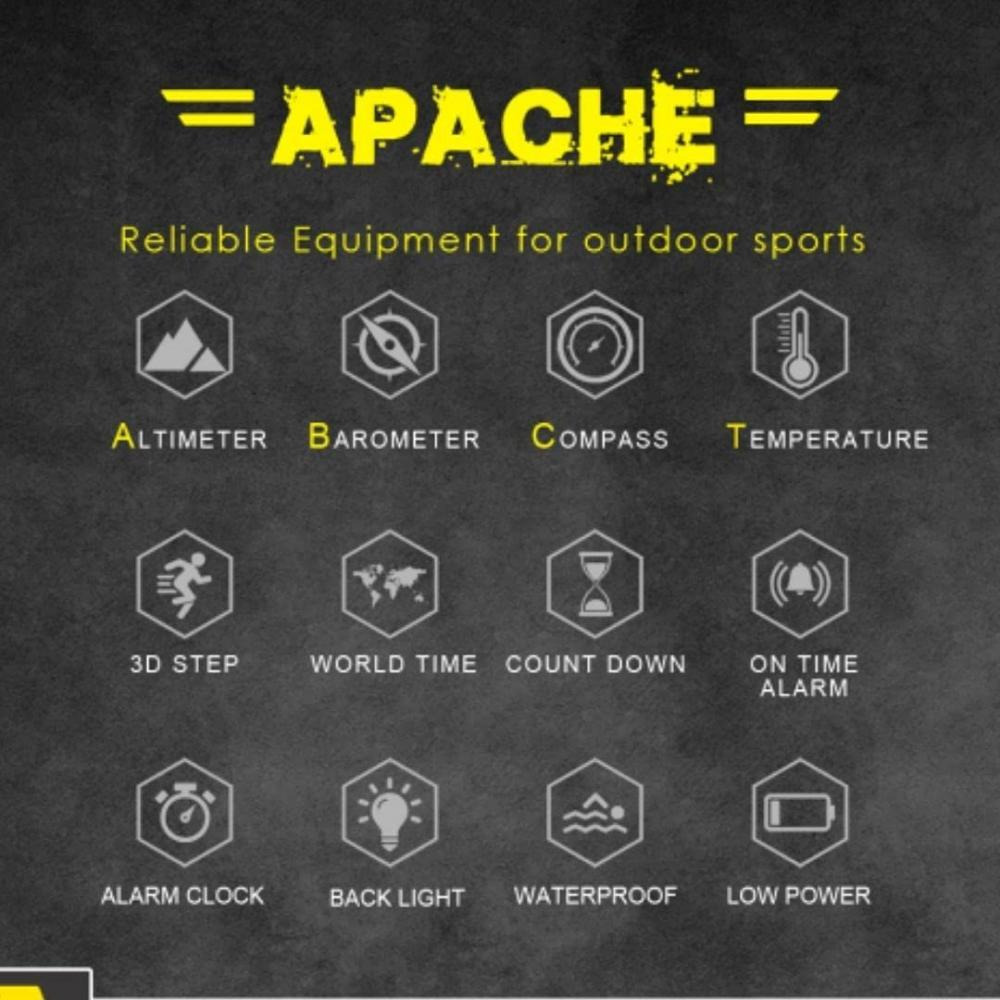 eOnz \/ Smartwatch, North Edge, Apache 2, Black, Sports, Waterproof 50 m - 4