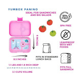 Yumbox Panino 4-Compartment Leakproof Bento Box Pink - 6 miniature