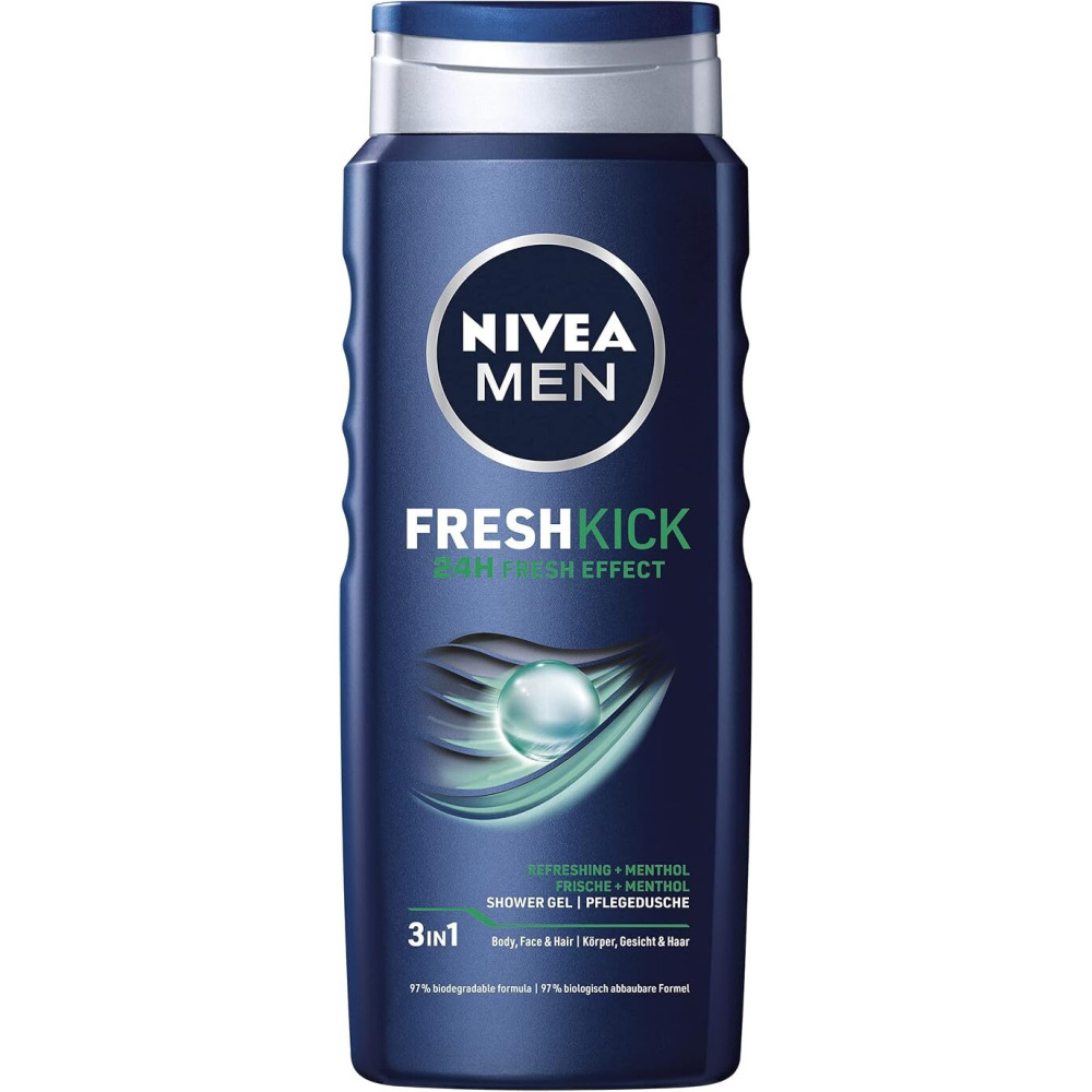 Nivea men Гель Для Душа FRESH KICK, 500 мл - 1