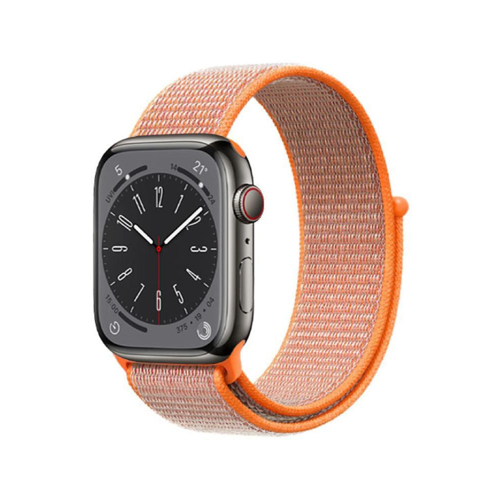 Perfii Nylon Loop Replacement Band for Apple Watch 49, 45, 44, 42 mm Series Ultra 8/7/6/SE/5/4/3 - 2