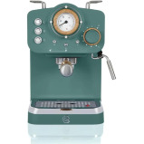 Swan Nordic Espresso Machine, Pine Green, 15 Bars of Pressure, Milk Frother, 1.2L Tank, Scandi Style - 2 miniature