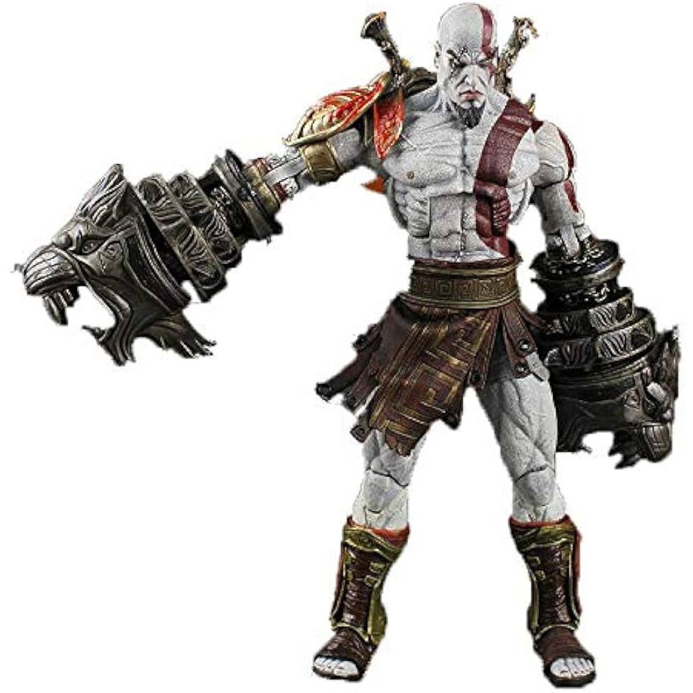 Warrior Action Figure – Kratos-style Model with Box - 3