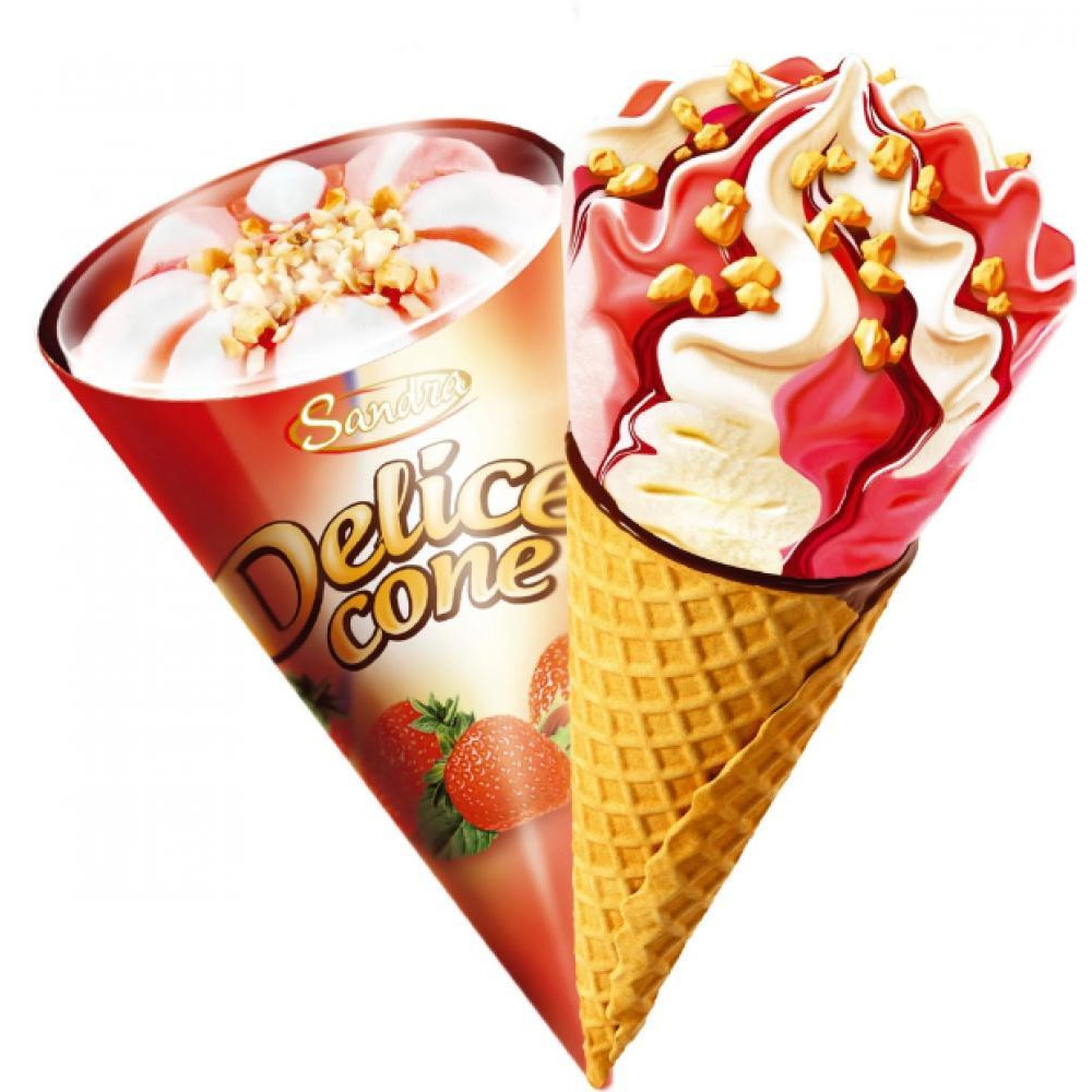 Delice Cone Ваниль Клубника - 1