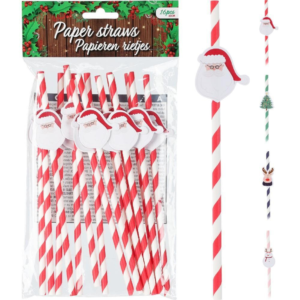 Бумажные Трубочки Для Питья Koopman Xmas, АССОРТИ, 1 шт. - 1