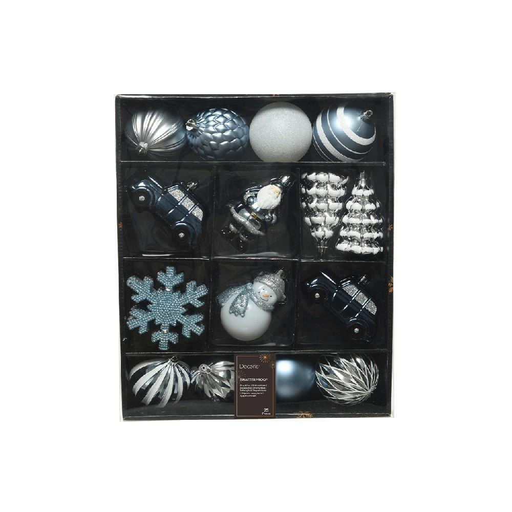 Kaemingk Decoris Mixbox Shatterproof MATT, Shiny & Glitter Mix Ассорти Набор 29107 - 1