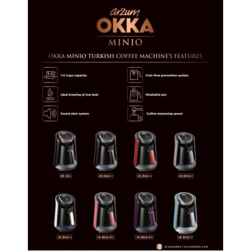 Arzum Okka OK-006-K Minio Duo Turkish Coffee Maker 'Chrome' - 2