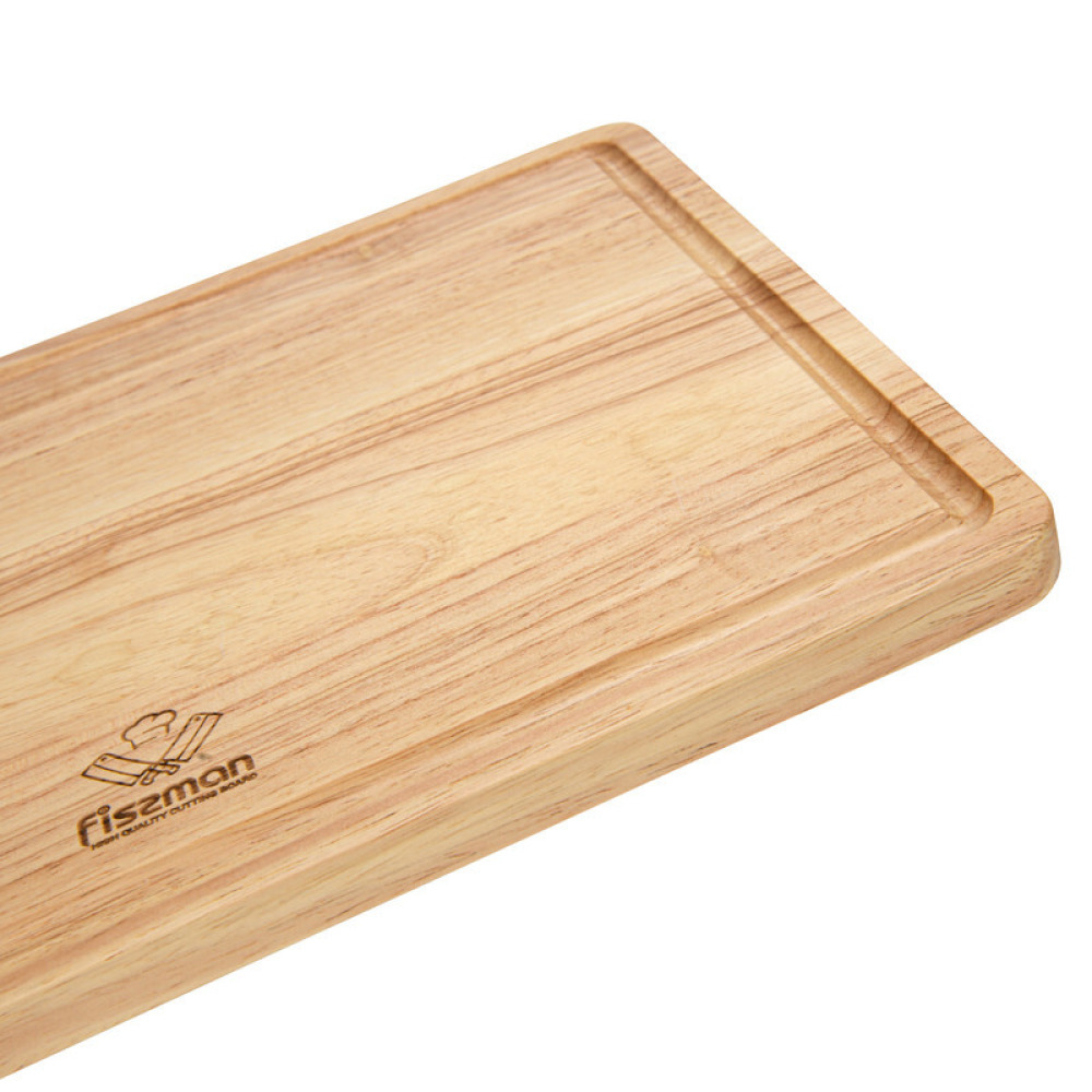 Fissman 3-Piece Cutting Boards 35cm, 30cm, 25cm With Stand Rubber Wood - 7
