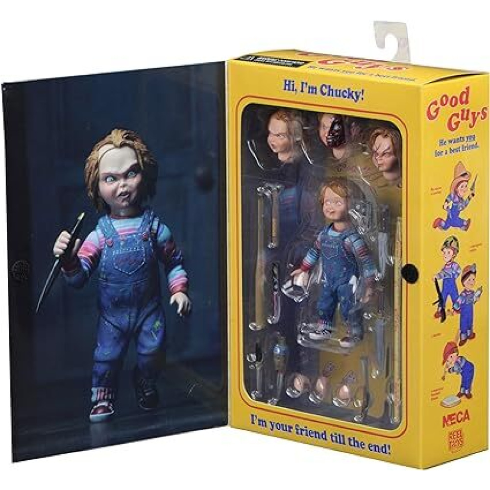 NECA Good Guys Child Play Фигурка Чаки Ultimate 4 ДЮЙМА Horror Childs - 5
