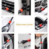 JoDyRiTht / Auto detailing brush, 5 pcs - 4 miniature