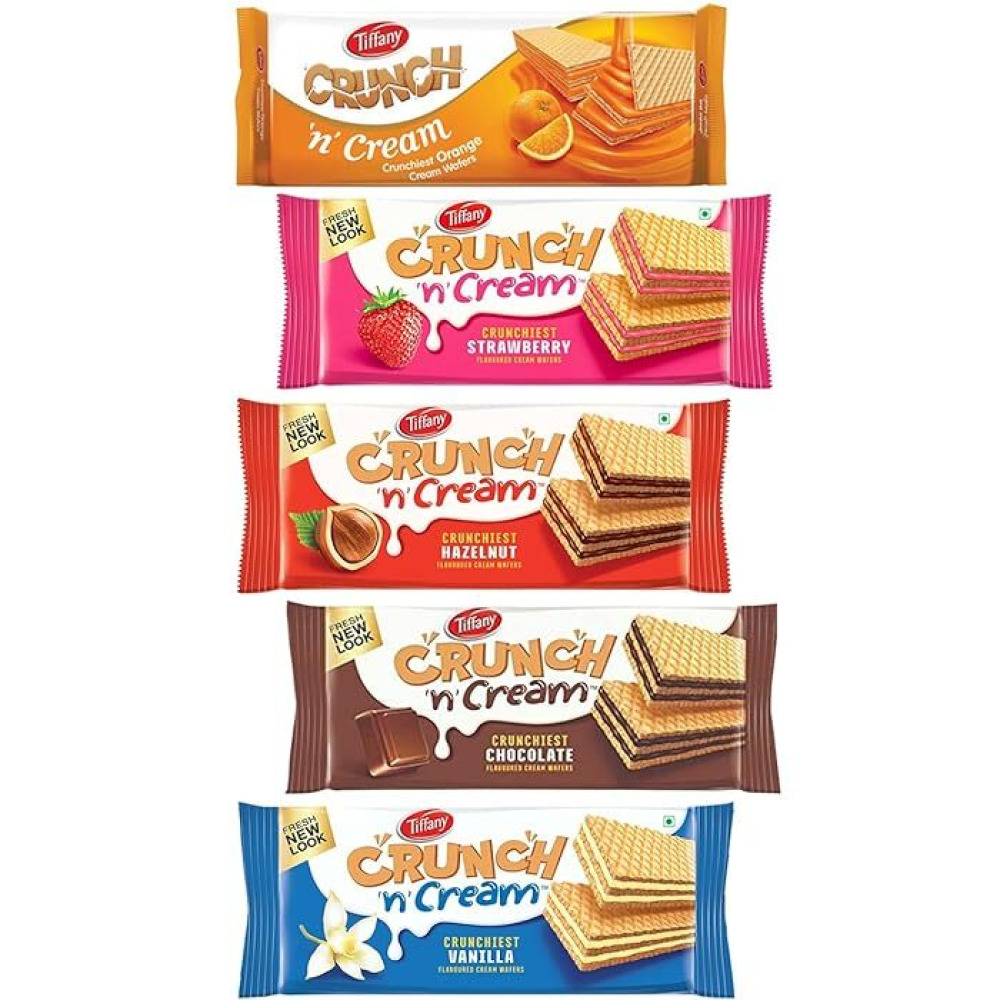 Tiffany 5+1 crunch cream wafers 5+1 * 65gm - 1
