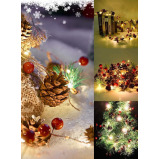 مخروط الصنوبر تحت عنوان الخريف وأضواء سلسلة التوت الأحمر، 6.56 قدم 20 إبرة صنوبر Led إكليل خفيف، مثالي لتزيين شجرة العطلات في الأماكن المغلقة أو الهوا - 3 miniature