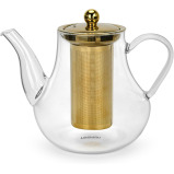 Fissman Tea Pot 1200ml with Stainless Steel Filter Borosilicate Glass - 3 miniature